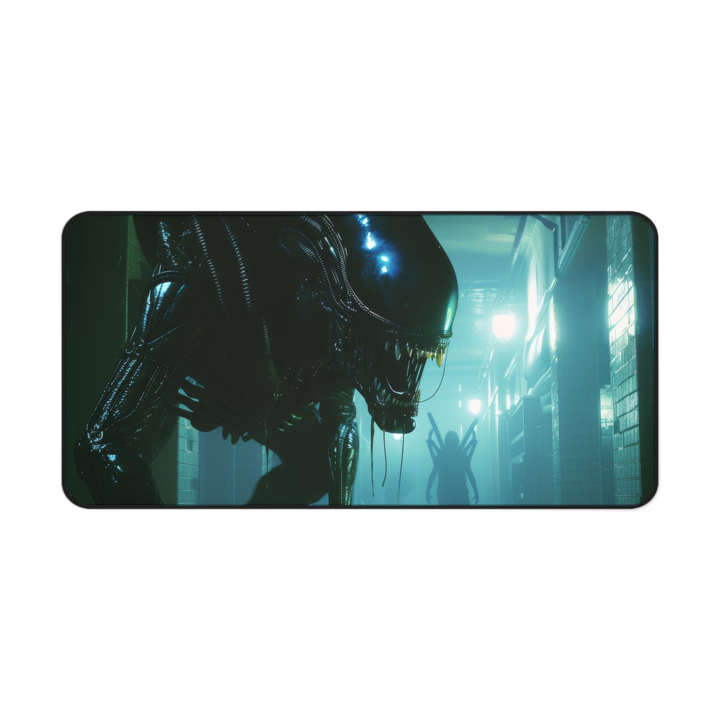 Stalker in the Shadows Desk Mat