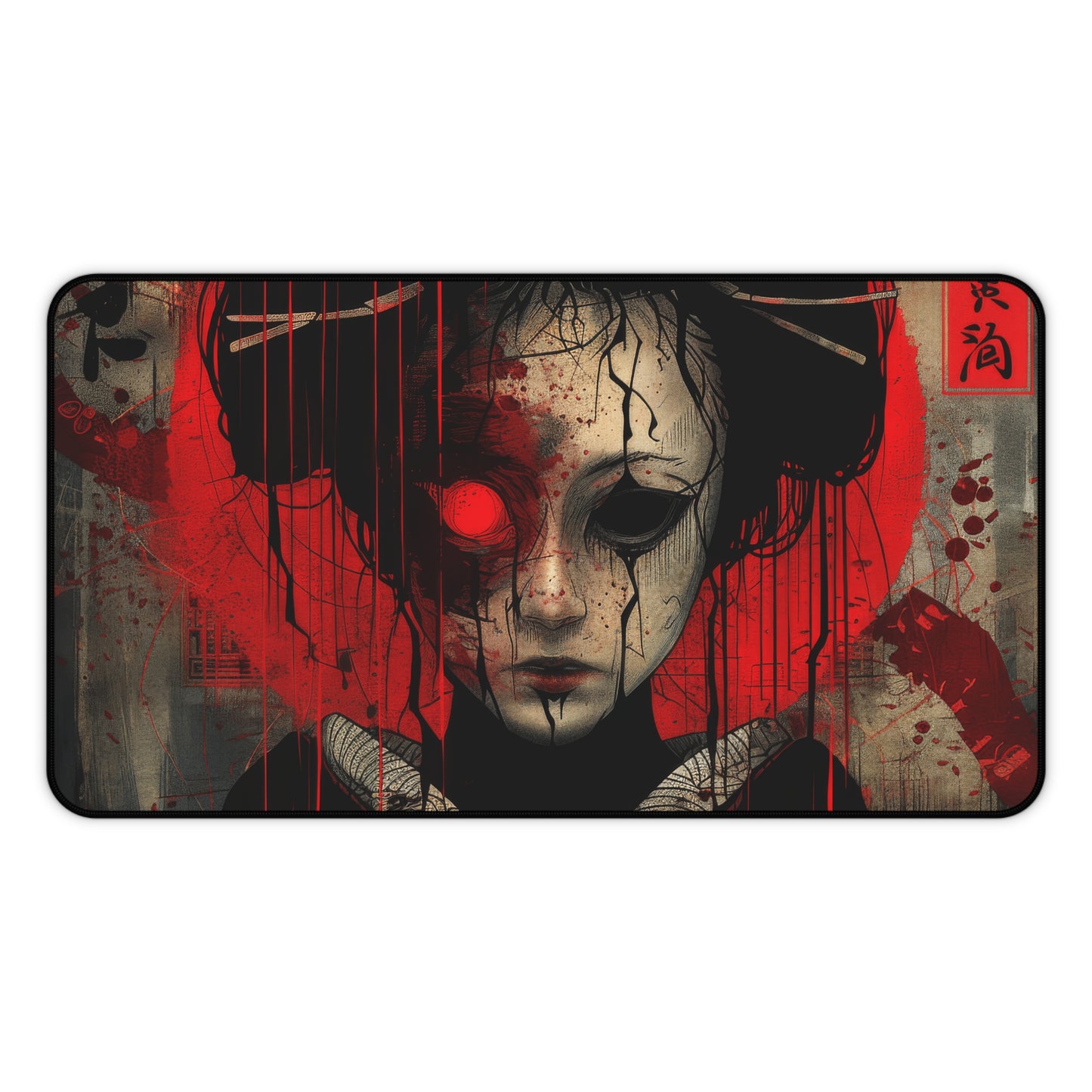 Haunting Geisha of Shadows Desk Mat