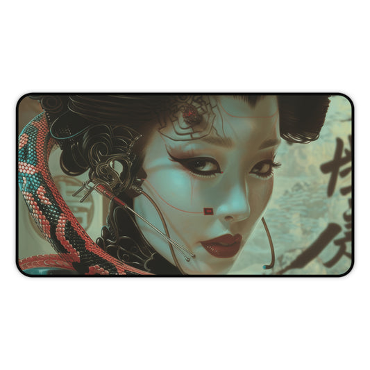 Cyber Geisha’s Embrace Desk Mat